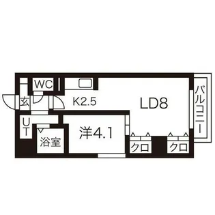 アクアリオ冴【6階】の間取り