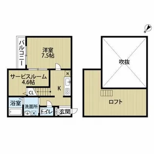 マンダリン吉塚【2階】の間取り