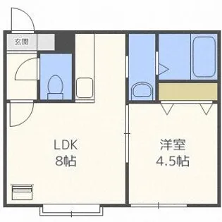 ecoa北16条【1階】の間取り
