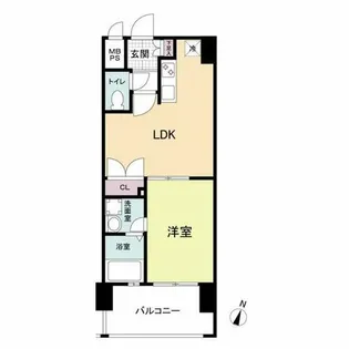 福岡県福岡市中央区薬院1丁目【マンション】の間取り
