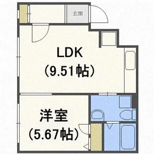 PRESENCE発寒南2【3階】の間取り