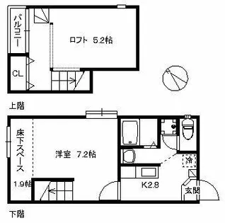 福岡県福岡市西区大字周船寺【アパート】の間取り