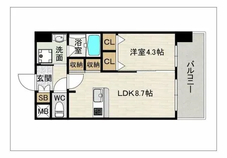 福岡県福岡市南区大橋1丁目【マンション】の間取り