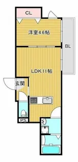 福岡県福岡市博多区西春町2丁目【アパート】の間取り