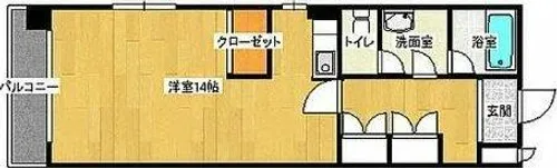 福岡県福岡市中央区高砂2丁目【マンション】の間取り