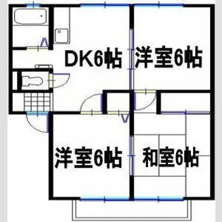 ウィンディア玉手【101号室】の間取り