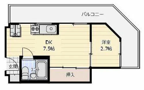 ペシュ七番館【505号室】の間取り