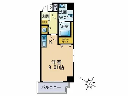 福岡県福岡市中央区高砂2丁目【マンション】の間取り