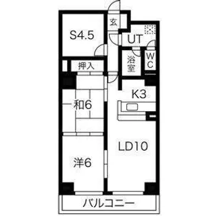 コート琴似【2階】の間取り