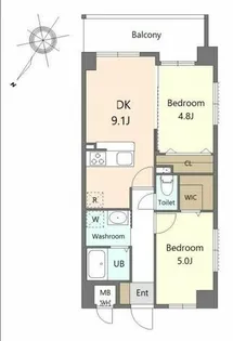 福岡県福岡市博多区諸岡1丁目【マンション】の間取り