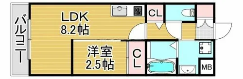 福岡県福岡市東区千早6丁目【マンション】の間取り