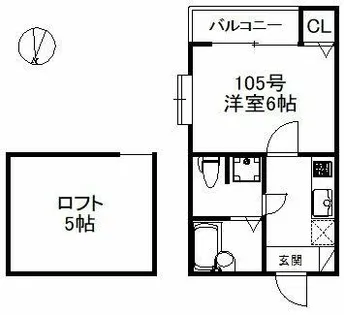 福岡県福岡市西区姪の浜4丁目【アパート】の間取り