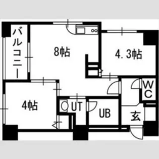クラッセ円山 WEST【5階】の間取り