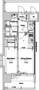 福岡県福岡市博多区住吉4丁目【マンション】の間取り