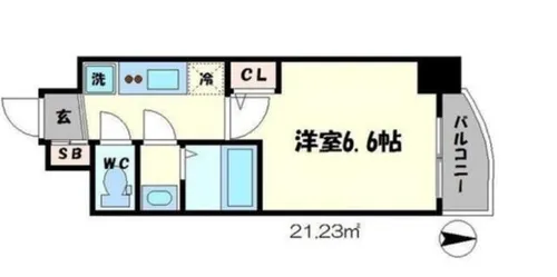 SERENITE谷四【5階】の間取り