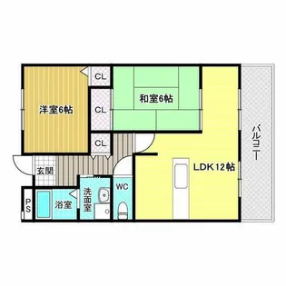 メゾン・ドゥ・ボヌール【1階】の間取り