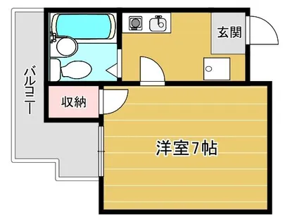 アップルハイツ富田【407号室】の間取り