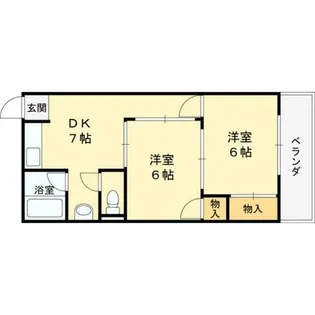 23ハイム【4階】の間取り
