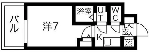 エスリードレジデンス大阪難波【4階】の間取り