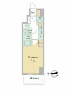 リヴェント森ノ宮【8階】の間取り