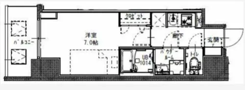 S-RESIDENCE堺筋本町Deux【10階】の間取り