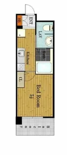 ブリリアント大阪西【14階】の間取り