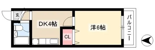 第三幸楽ビル【402号室】の間取り