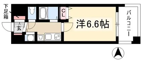 プレサンス桜通り葵【0207号室】の間取り