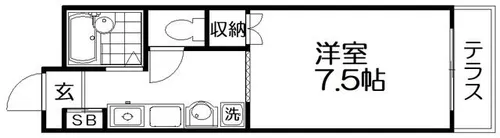 デイジーコート【1階】の間取り