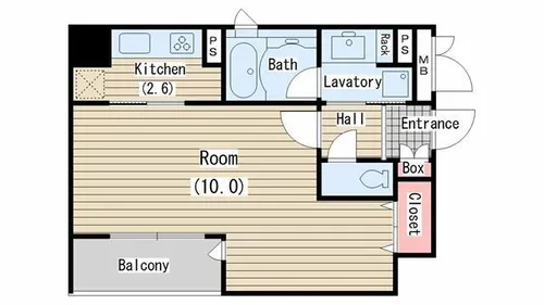 リーガル西天満Ⅲ【12階】の間取り