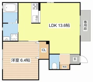 シャーメゾン shiratori【0103号室】の間取り