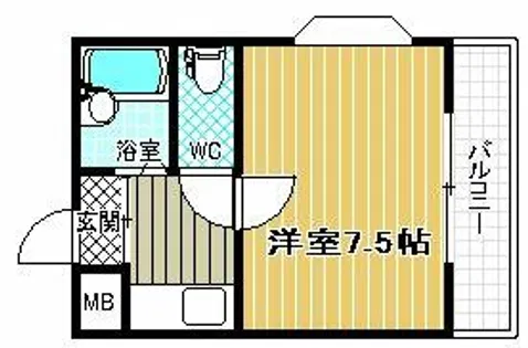 ヴィラーシュ藤井寺【3階】の間取り