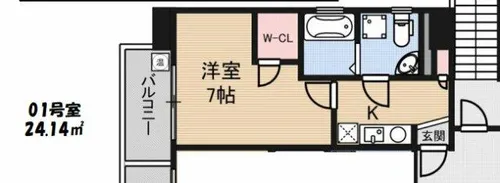 セレニテ日本橋EST【9階】の間取り