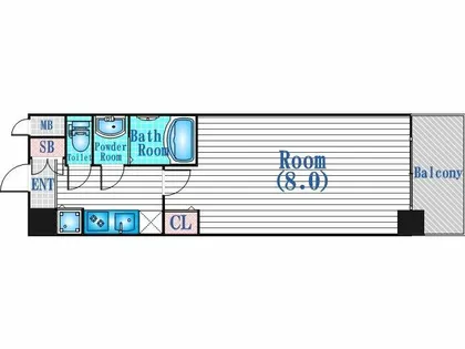 ディクス福島レジデンス【9階】の間取り