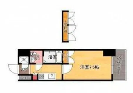 CLUB ORIENT No.72 HARBER EAST TOWER【5階】の間取り
