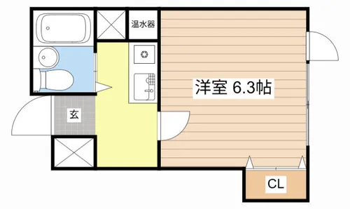 カンサ石山【302号室】の間取り