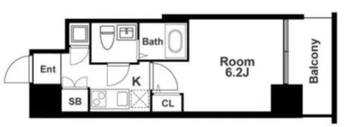 大阪府大阪市福島区吉野2丁目【マンション】の間取り