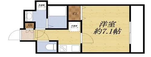 W-SYLE大阪谷町【8階】の間取り