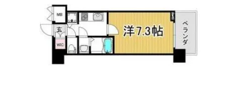 サムティ福島VIVENTE【6階】の間取り