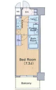 ミュプレ北浜【8階】の間取り