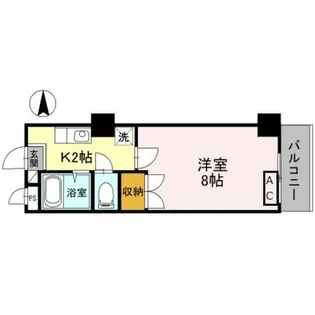 コモドエスぺシオ勝山【3階】の間取り