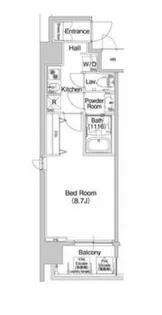 コンフォリア心斎橋EAST【4階】の間取り