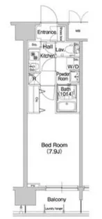 コンフォリア心斎橋EAST【9階】の間取り