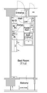 コンフォリア心斎橋EAST【14階】の間取り