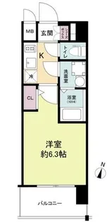 大阪府大阪市福島区大開3丁目【マンション】の間取り