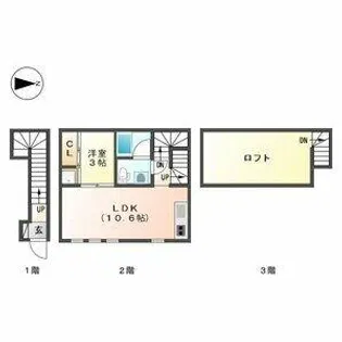 コレクション名城公園【2階】の間取り