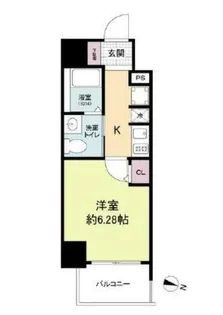 METROSA弁天町【3階】の間取り
