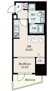 エスグランデ難波サウス【11階】の間取り