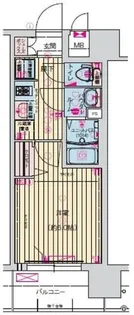 ララプレイス玉造パルク【3階】の間取り