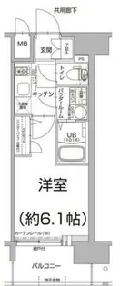 エスリード阿波座パークレジデンス【8階】の間取り